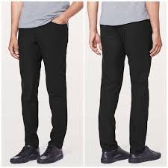 LULULEMON ABC Pants Classic Black Straight Fit Warpstreme - Picture 1 of 7